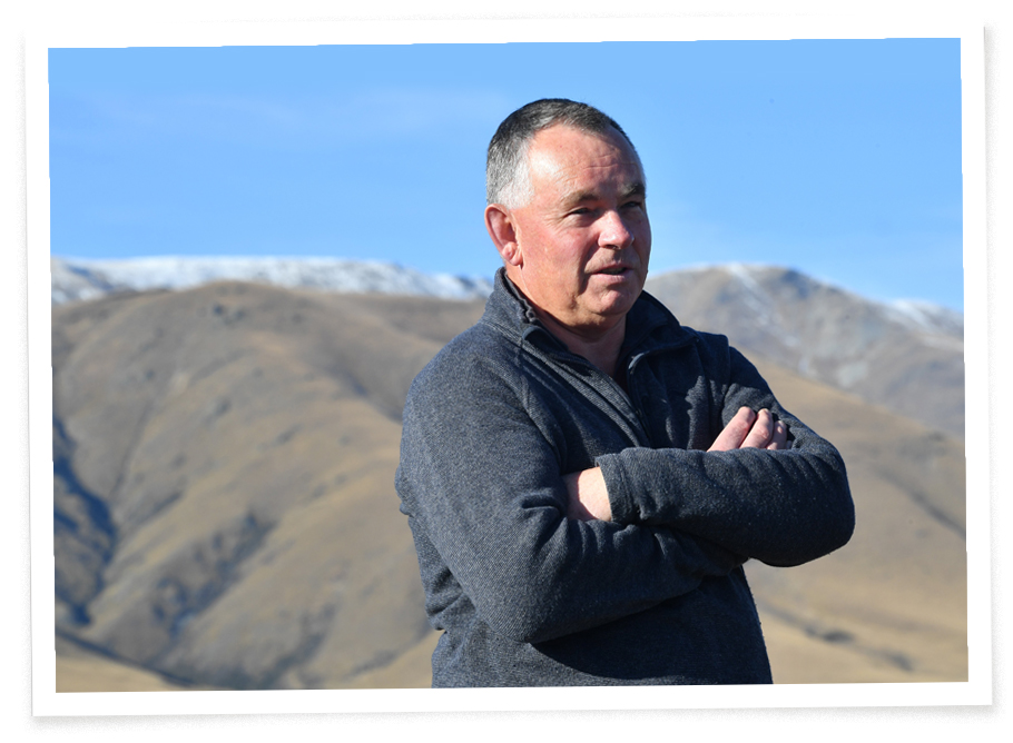 Matt Sole, of the Central Otago Environmental Society, standing at the Manuherikia headwaters....