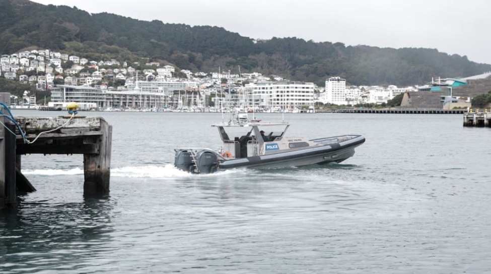 The search is being led by the Police Maritime Unit with help from the Navy. Photo: RNZ