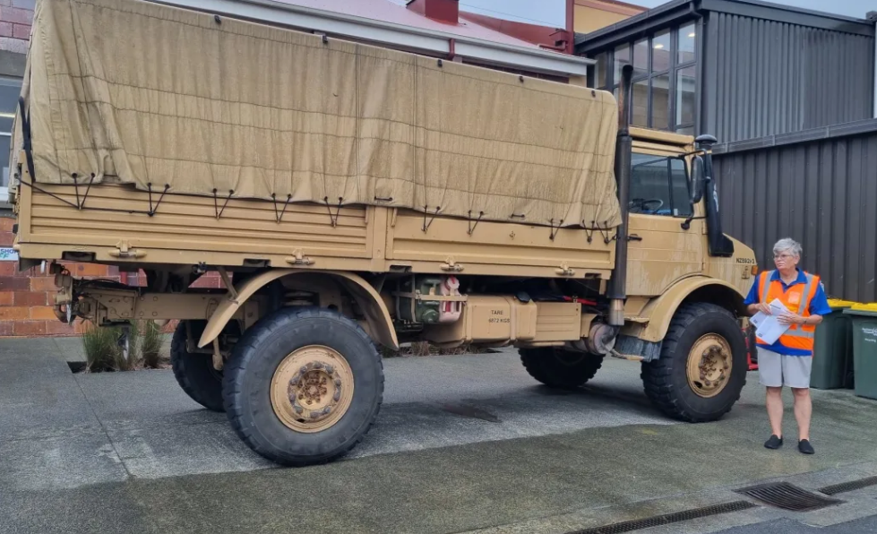 A Defence Force unimog. Photo: RNZ 