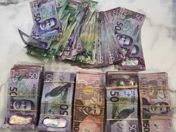 Some $100,000 in cash was also confiscated in the raids. PHOTO: NZ POLICE