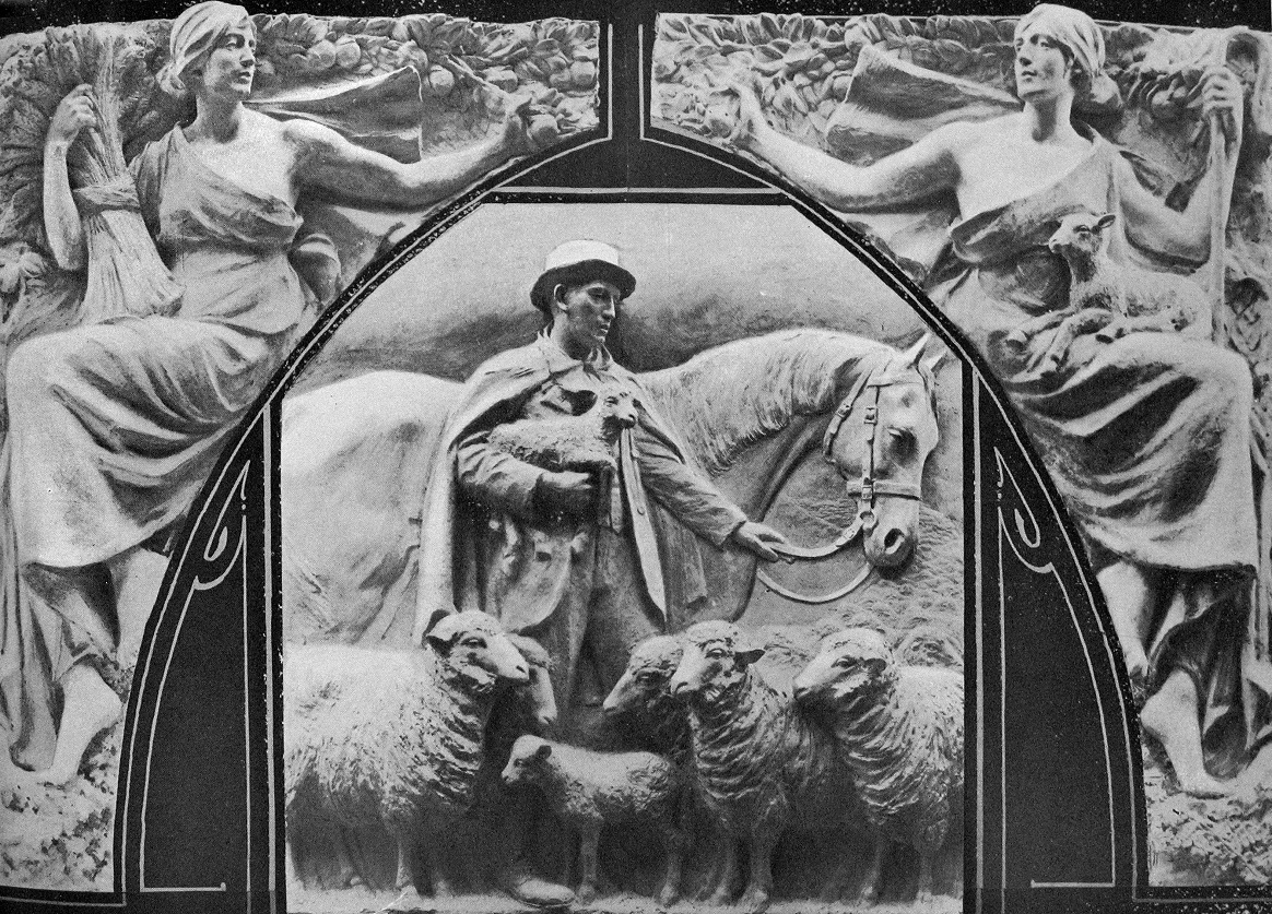 Sculpted decoration for the New Zealand pavilion at the upcoming British Empire Exhibition at...