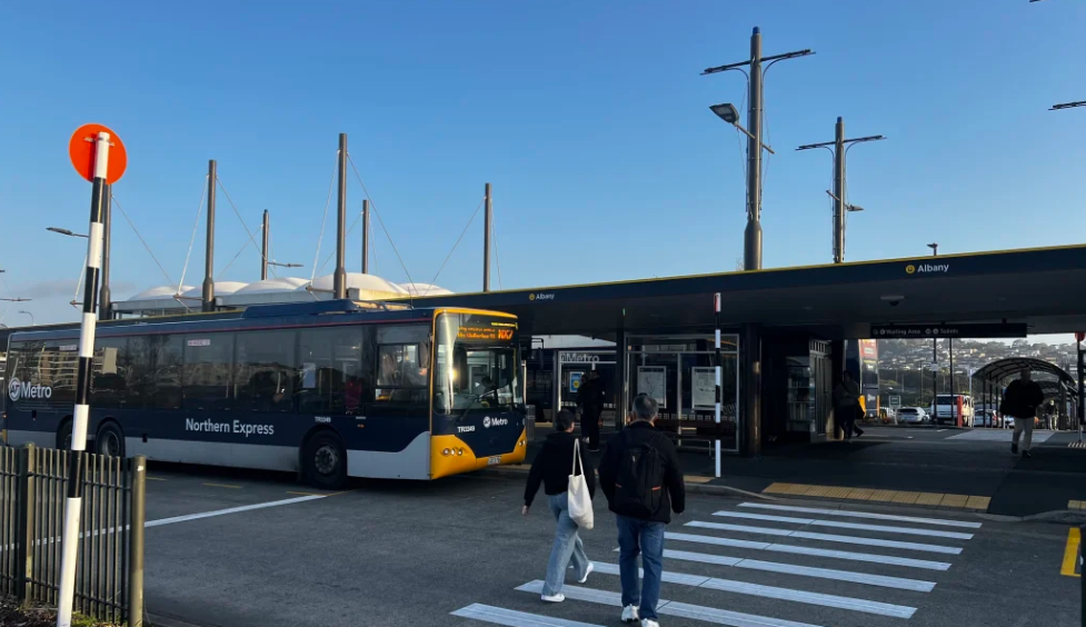 The incident happened at Albany Bus Station. Photo: RNZ (file)