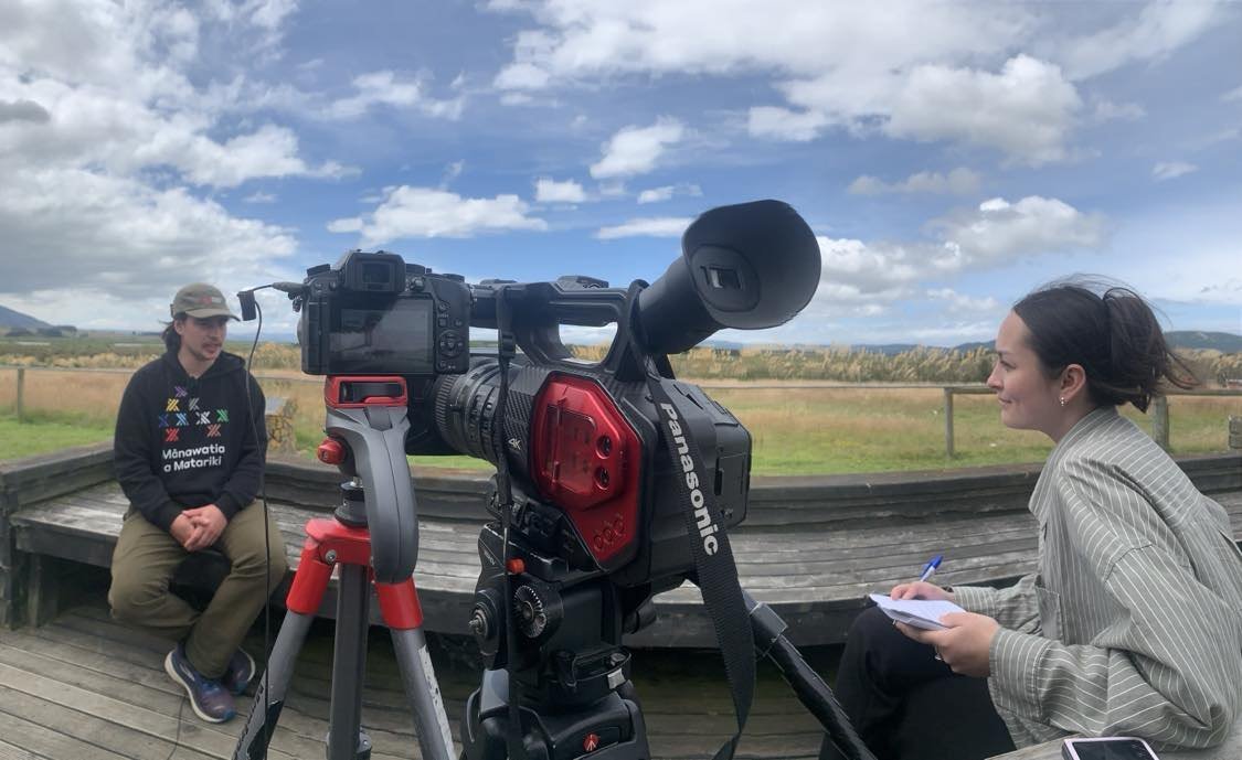 Ani Ngawhika talks to Ōtākou Rūnaka member Tūmai Cassidy as part of the Toitū te whenua: Māori...