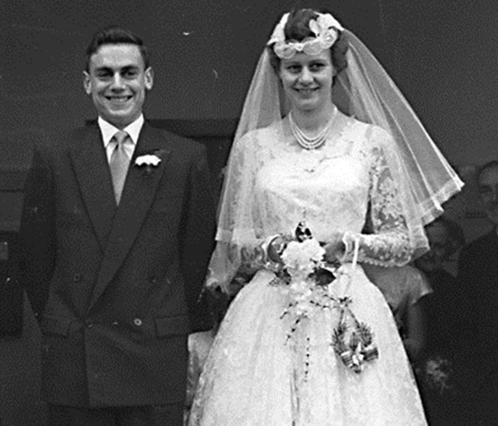 Jim and Donalda Mitchell on their wedding day. Photo: Supplied