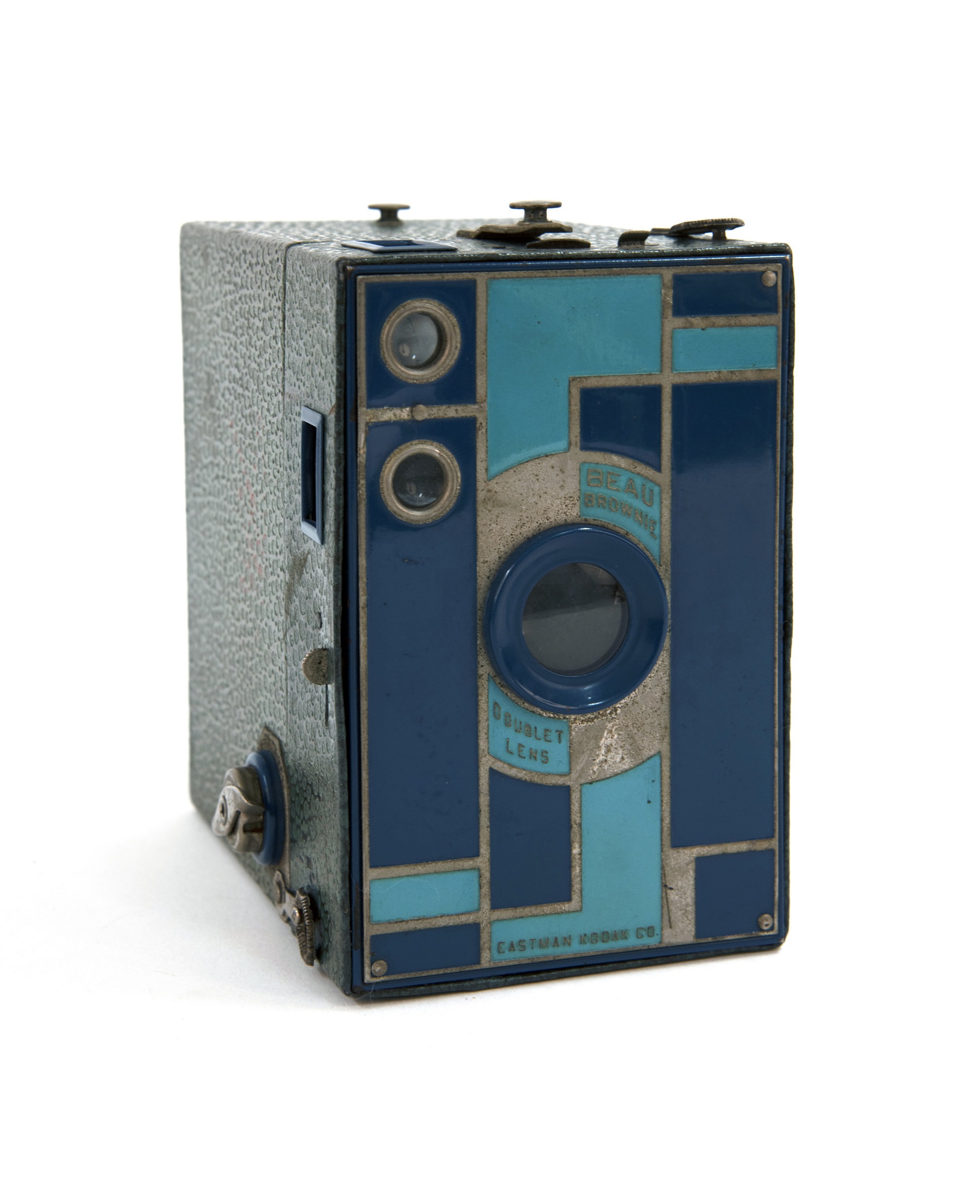 A Kodak Beau Brownie No. 2A, USA that was donated to the Museum in 1987. F87.36 gift of Lorraine...