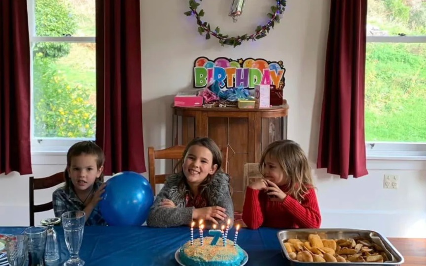 A photo posted by the children's mother on social media which she says is the last birthday...