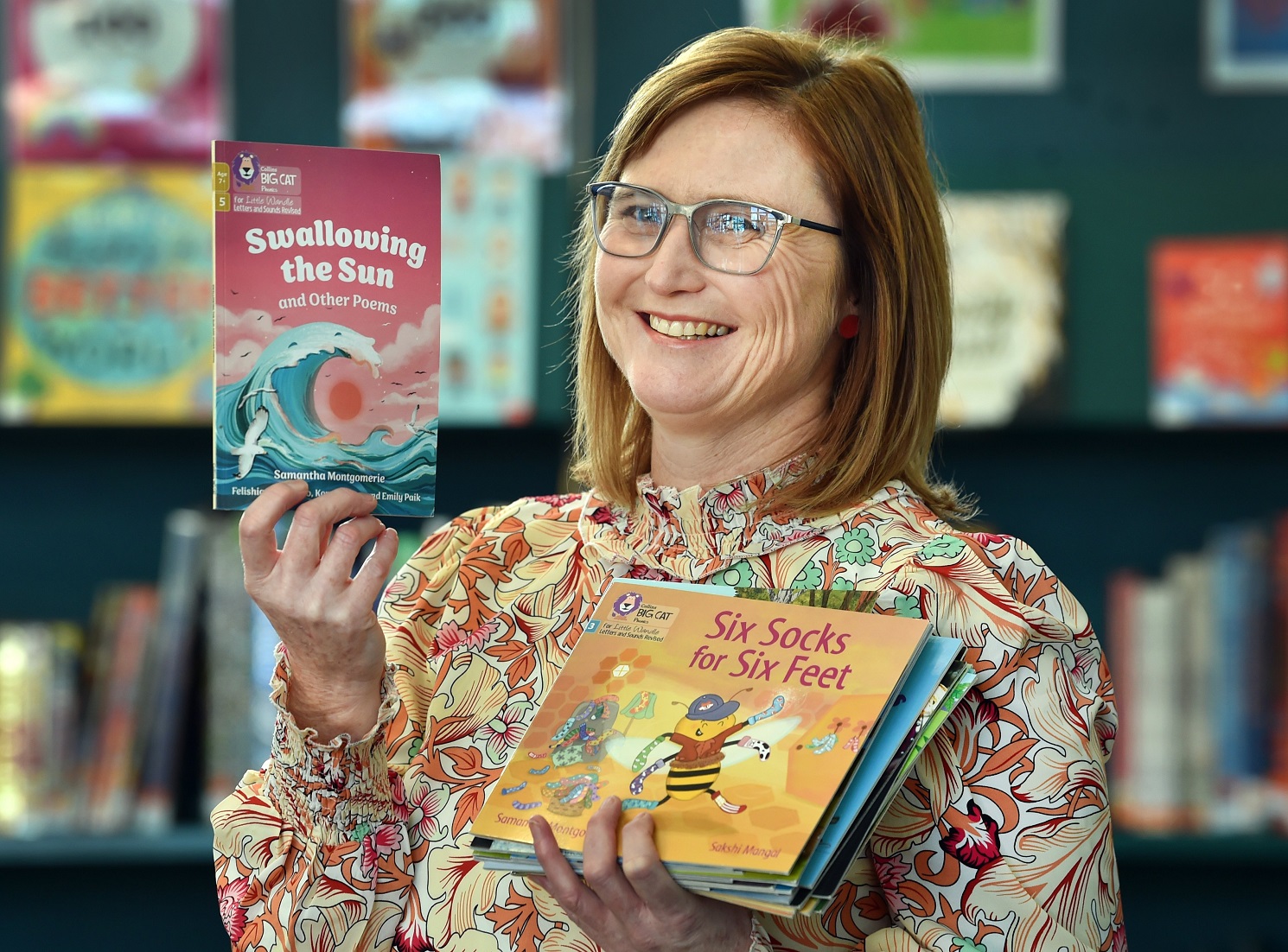 Columba College teacher Samantha Montgomerie, who also writes children’s books, is going to...