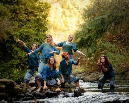 From left: Esther Smith, Stella Wispinski, Becky Hodson, Rochelle Brophy, Imogen Duncan, and...