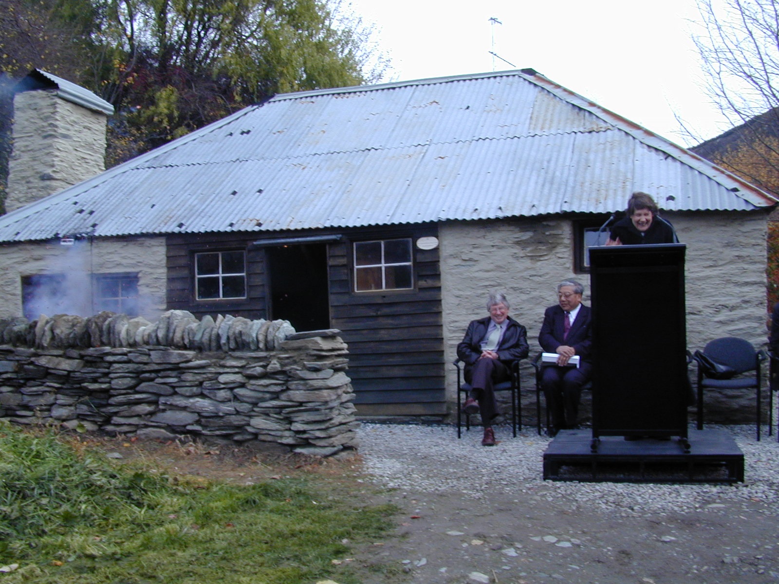 In 2007, then prime minister Helen Clark gets a fright from fireworks being set off at the...