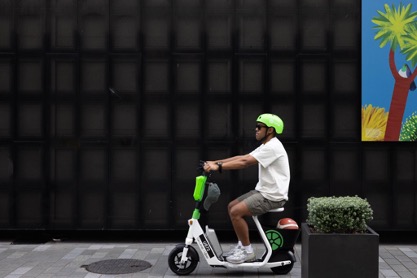 A seated scooter in Christchurch. Photo: Lime