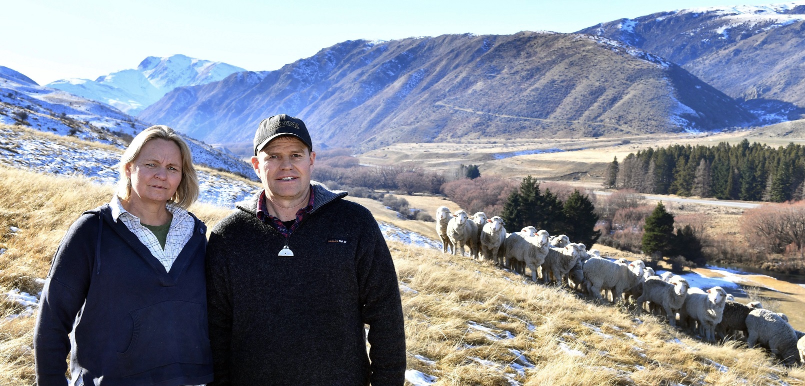 The parents of an excluded John McGlashan College student, Anna and David Emmerson, at their farm...