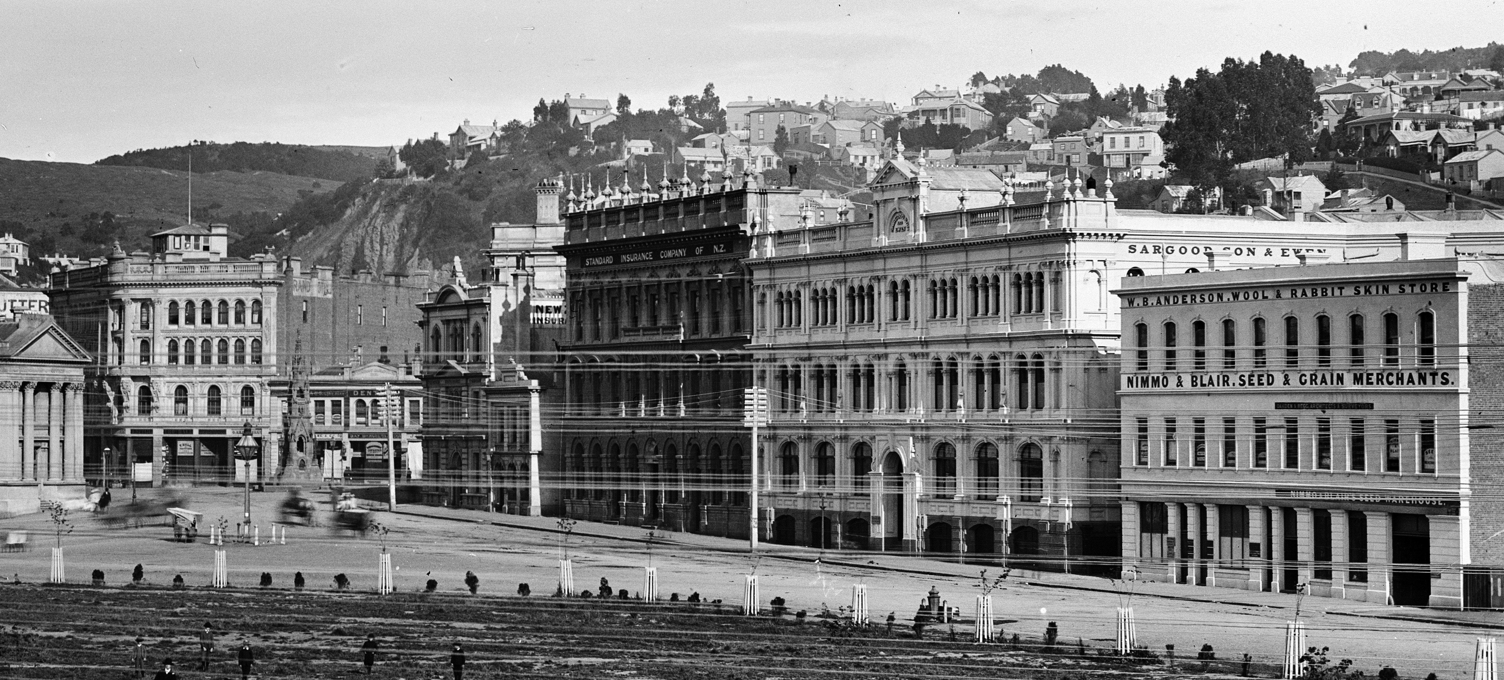 An 1880s view of "The Triangle", now better known as Queens Gardens. PHOTO: BURTON BROTHERS...