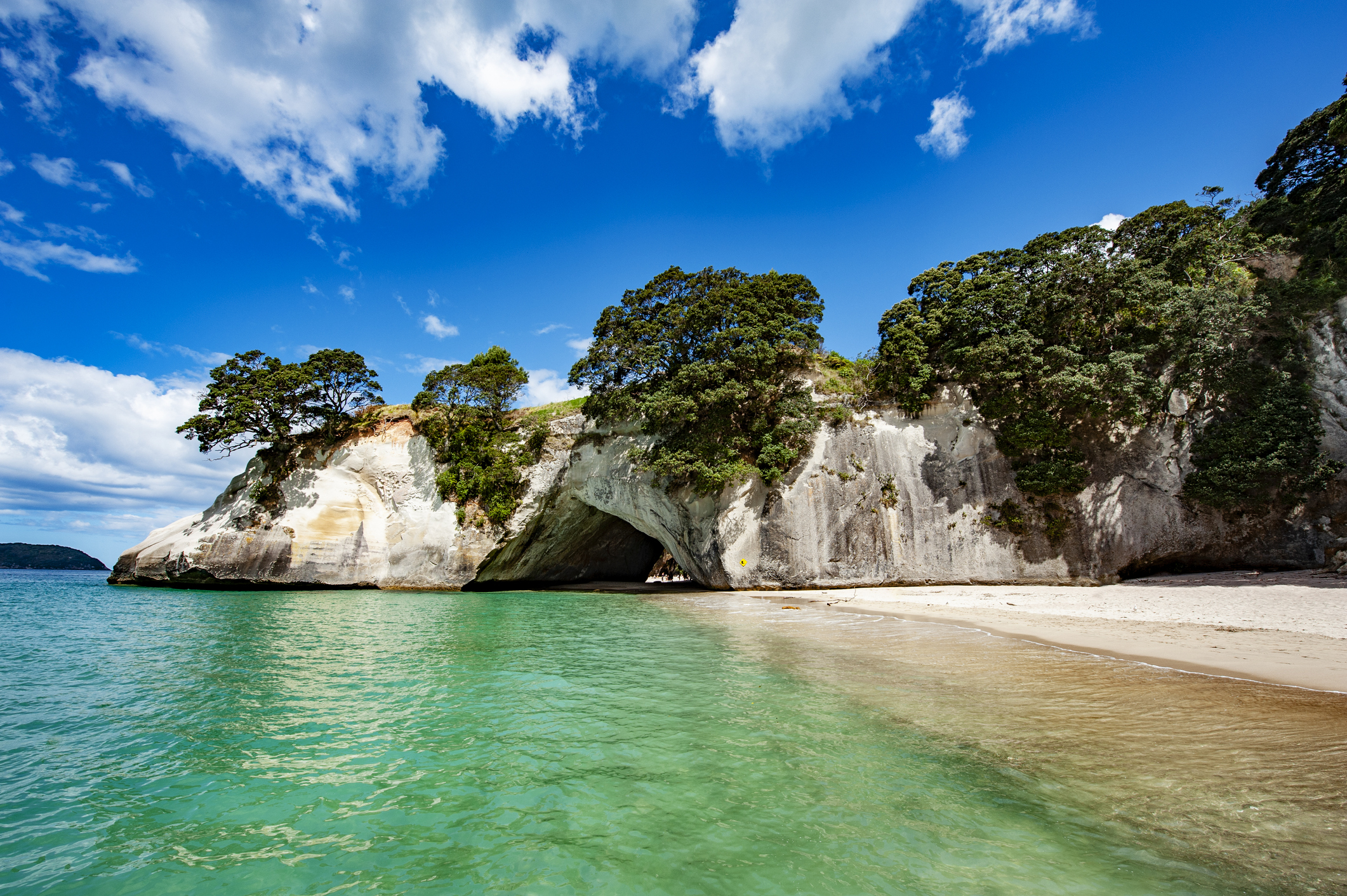 Cathedral Cove can attract up to 300,000 visitors per year. Photo: Getty Images  