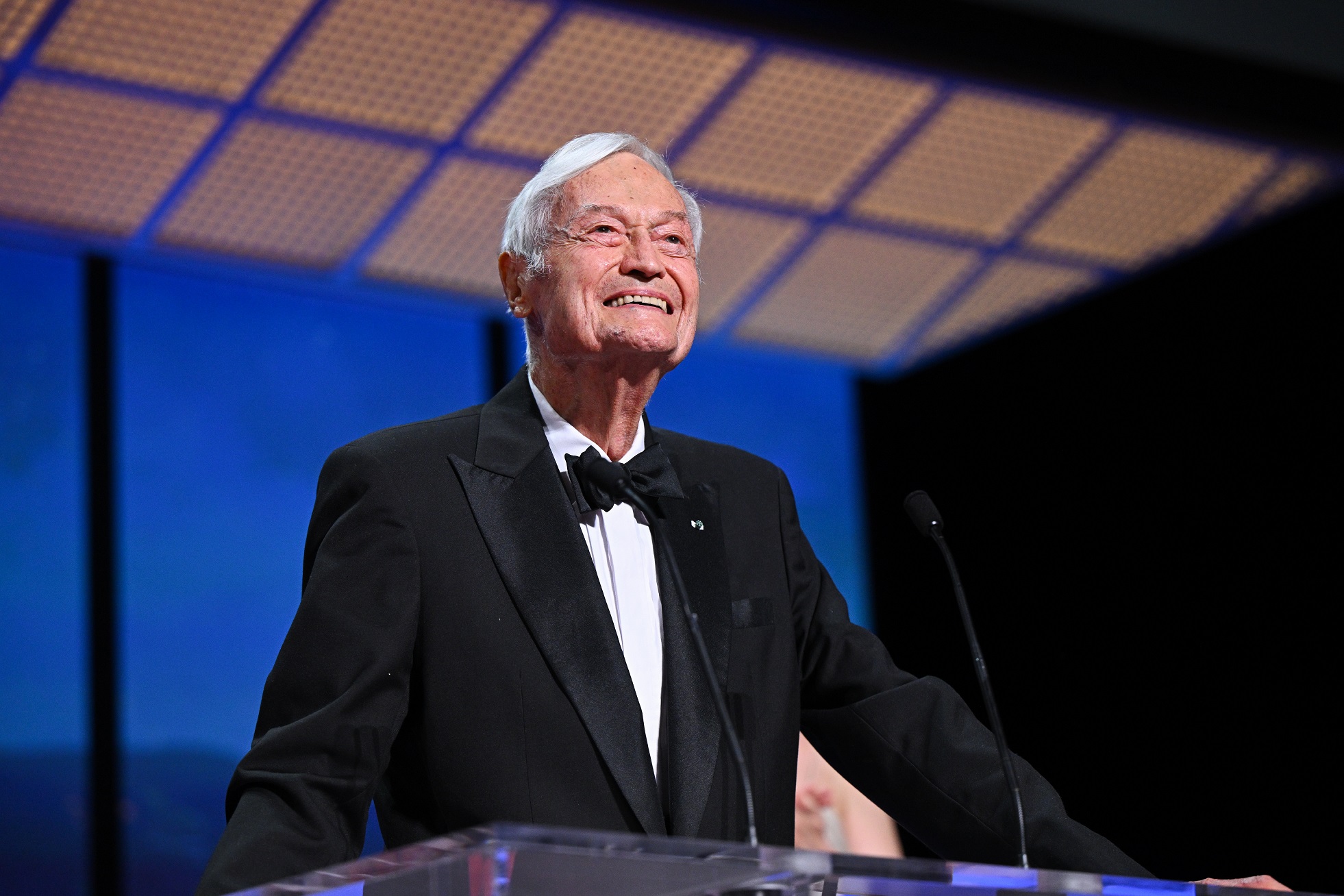 Film director and producer Roger Corman presenting the 2023 Grand Prix during the closing...