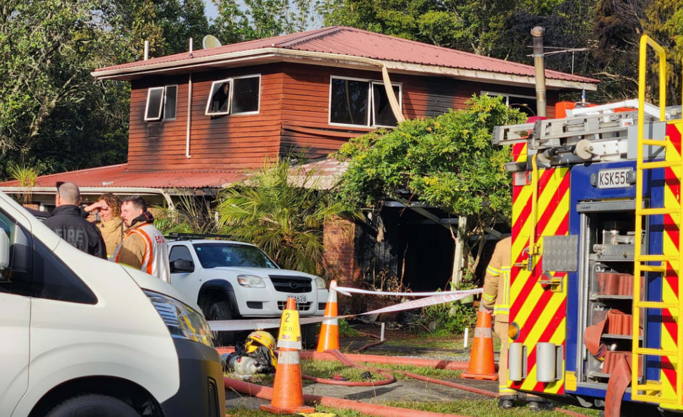 The fatal fire happened in the Auckland suburb of Hillpark in May. Photo: RNZ 