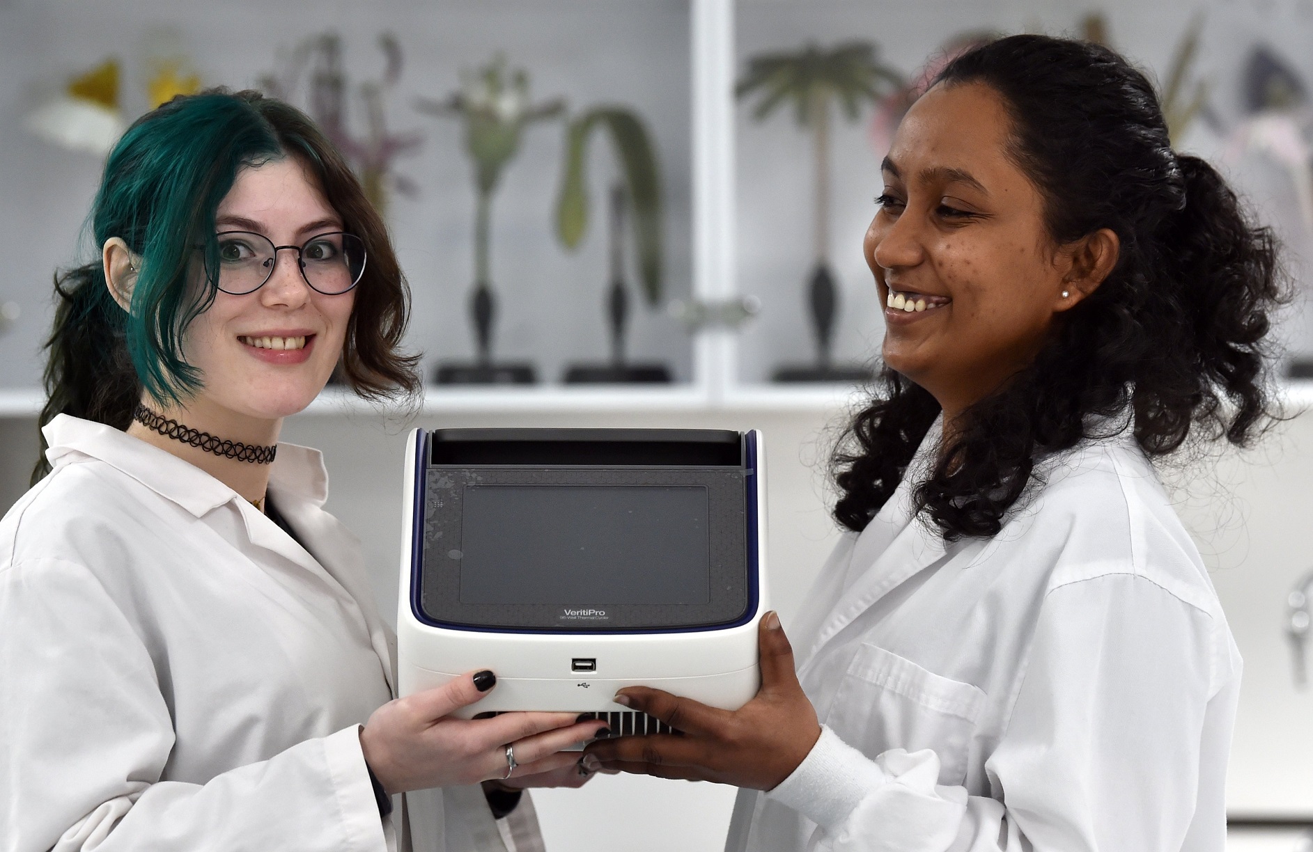 University of Otago botany PhD students Jessica Paull and Sajini Dissanayake with a new $13,000...