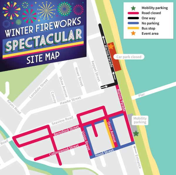 Road closures will be in place around New Brighton between 4pm and 9.30pm. Image: Newsline