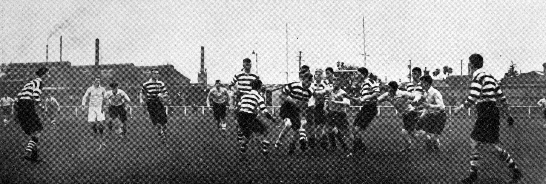 Otago Boys’ High School away with the ball against Christ’s College, of Christchurch. Christ’s...