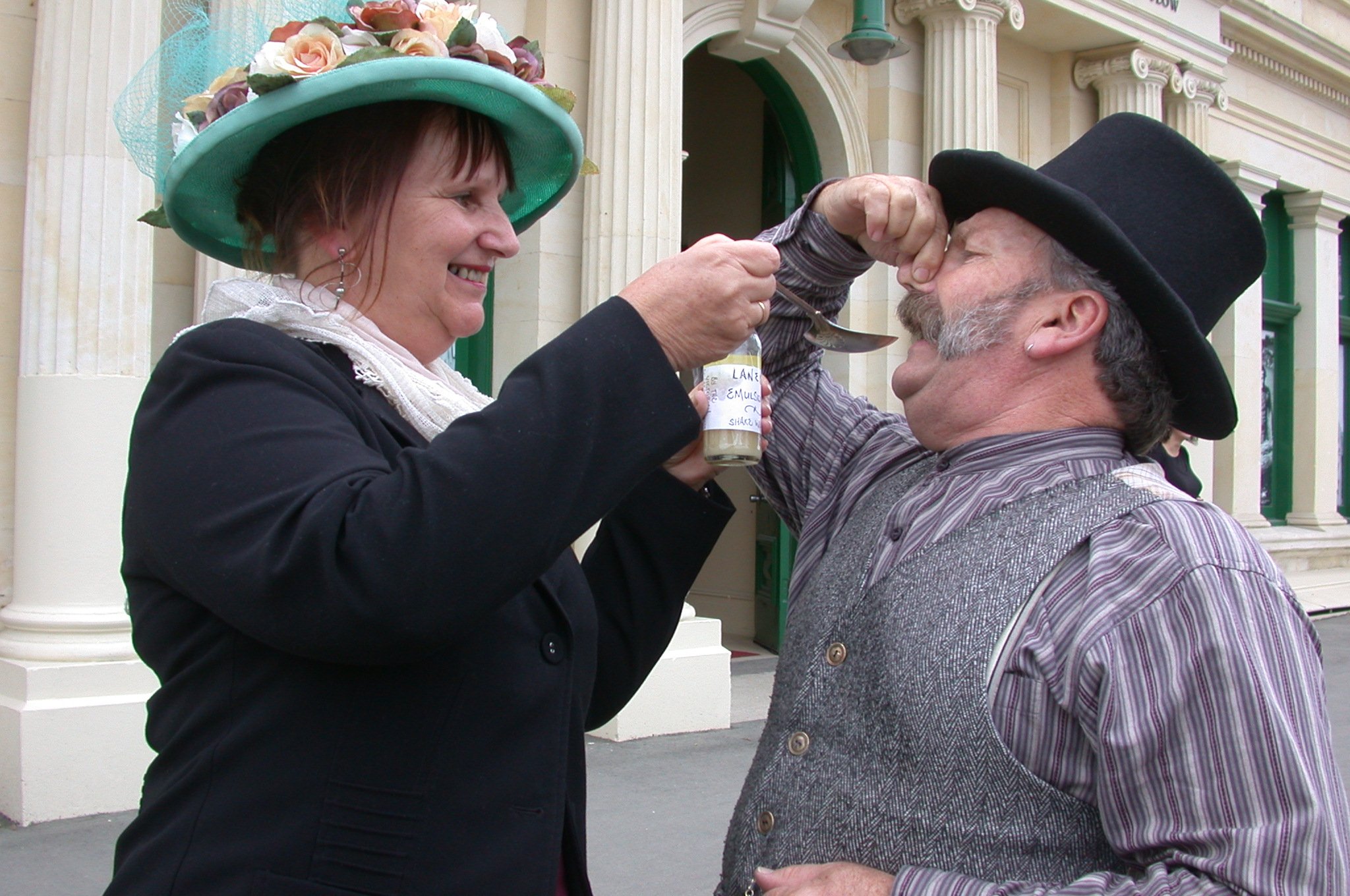 Victorian domestic goddess Marise Martin doses her unsure husband with a home-made concoction....