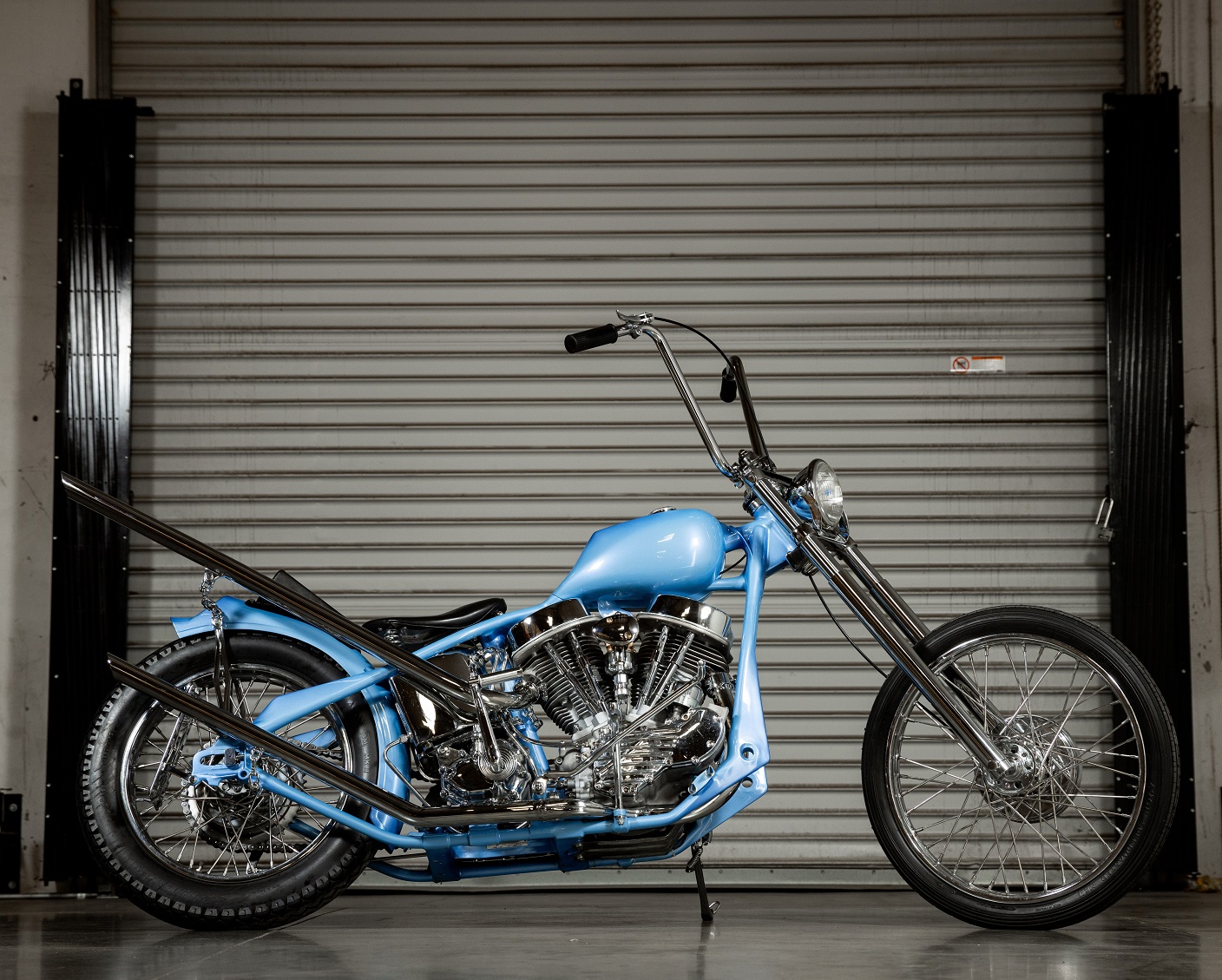 Andrew Martin’s winning 1948 Harley-Davidson panhead chopper. Photo: supplied