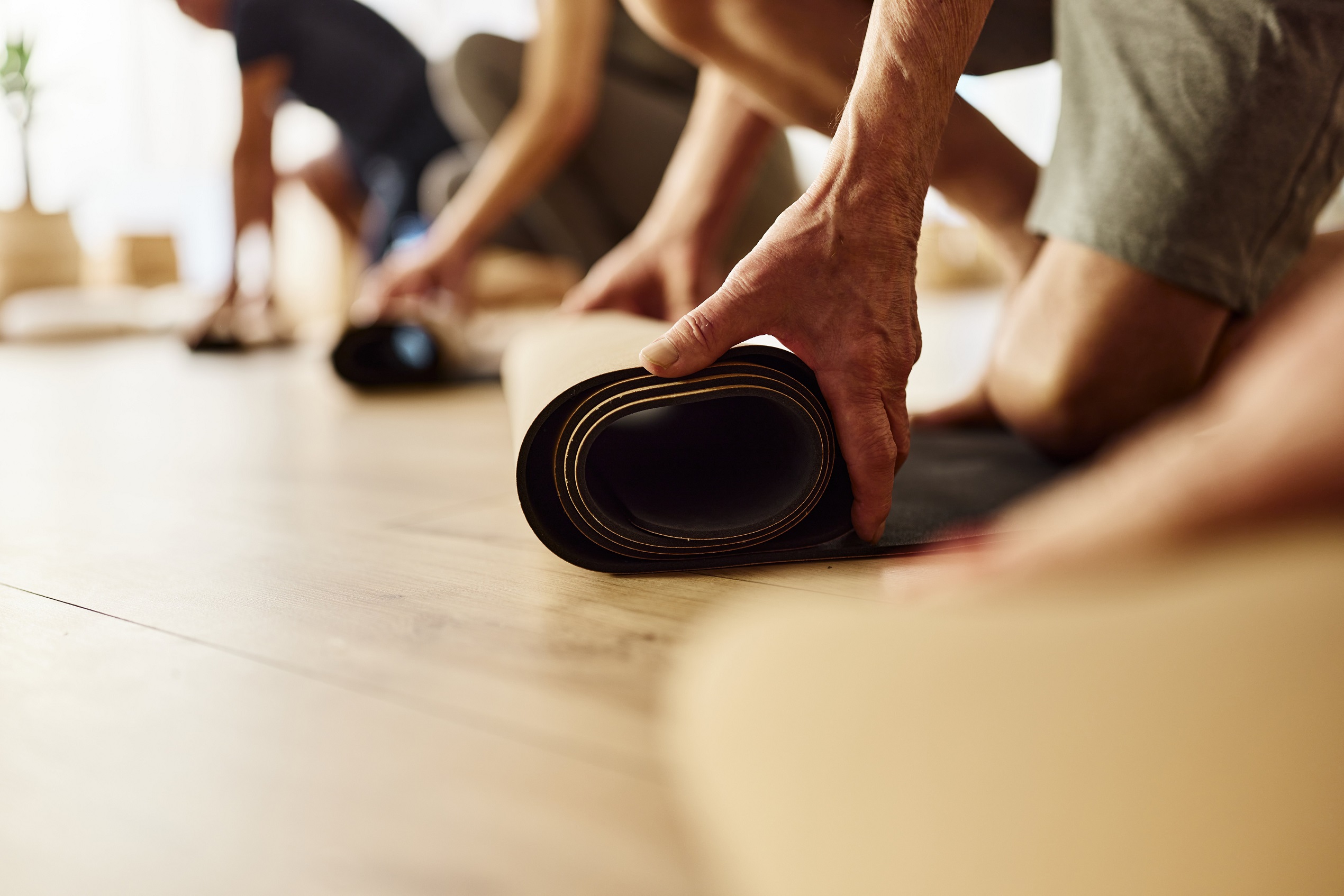 Don’t bother wiping down your yoga mat at the end of class. Photo: Getty Images