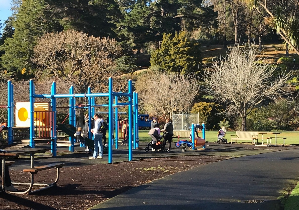 The Dunedin Botanic Garden playground is set to be replaced with a much larger one. Photo:...