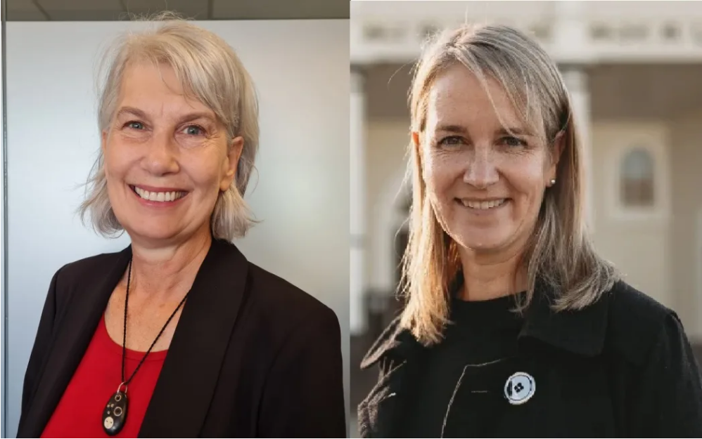 Hamilton mayor Paula Southgate (left) and Waipā mayor Susan O'Regan. Photo: Supplied