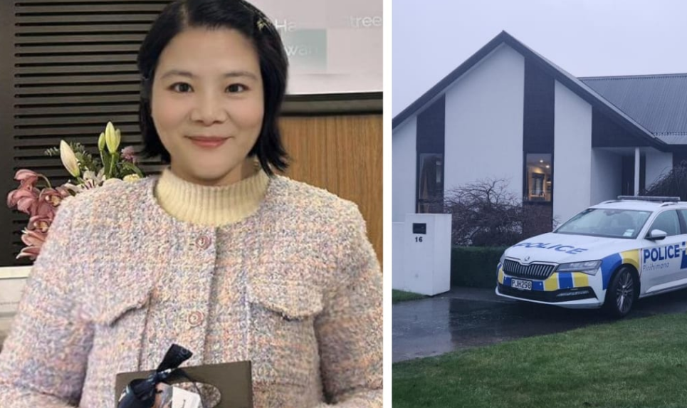 Yanfei Bao and the house at the centre of the inquiry into her disappearance. Photo: Supplied / RNZ