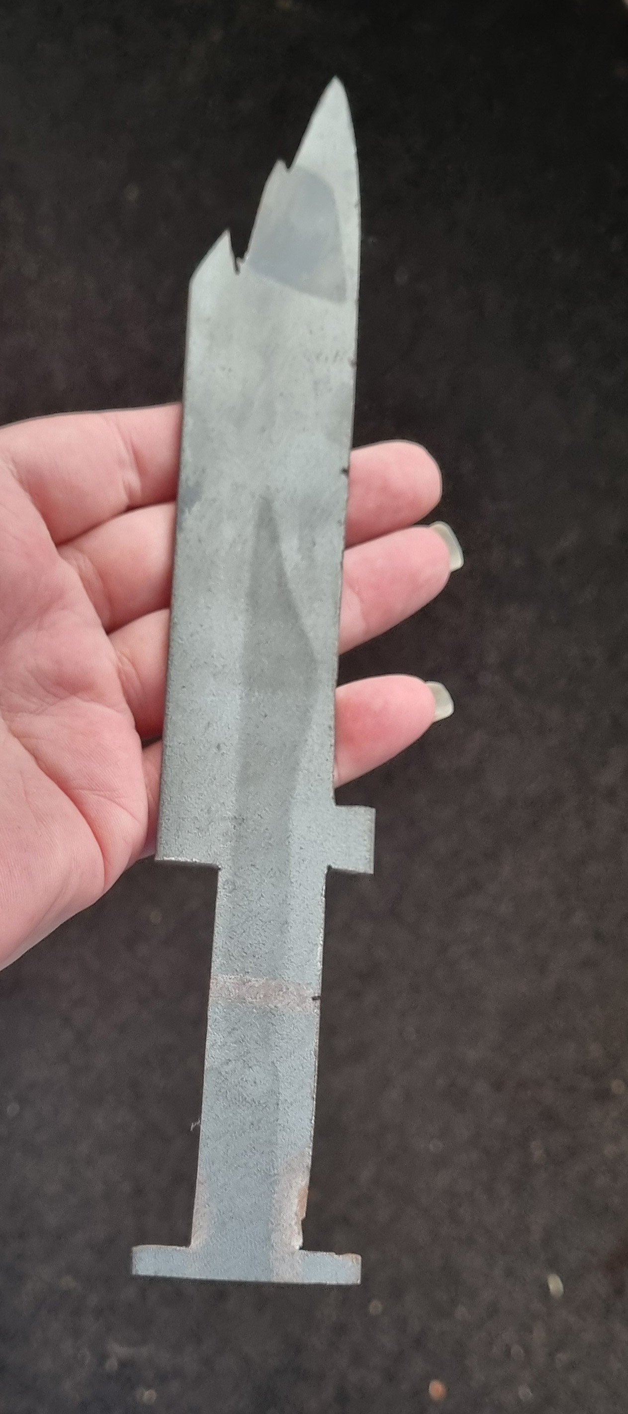 A knife made by a Taieri College student in metalwork class. PHOTO: SUPPLIED