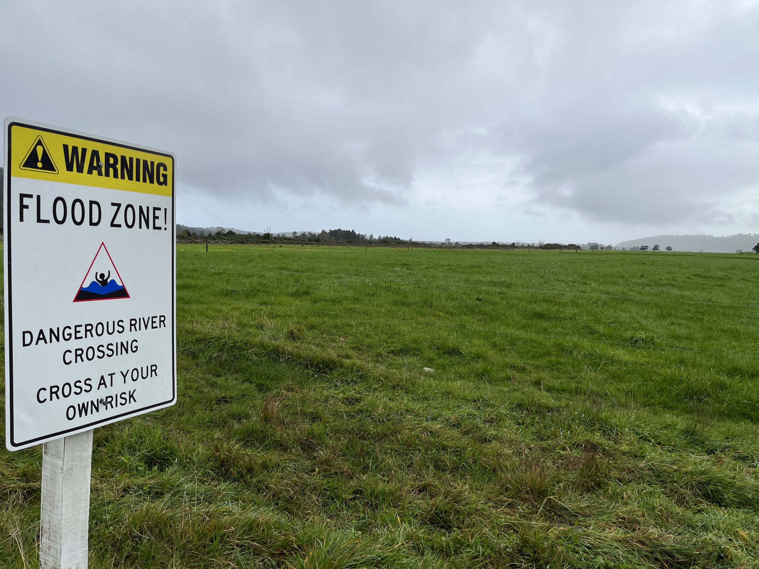 Officials are concerned about the flood risk on lower Waiho Flat, about 8km below the tourist...