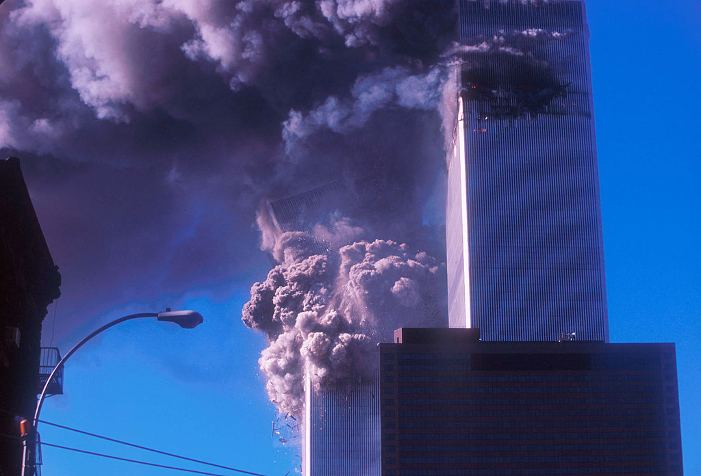 The twin towers of the World Trade Center were struck by aircraft in the September 11, 2001...