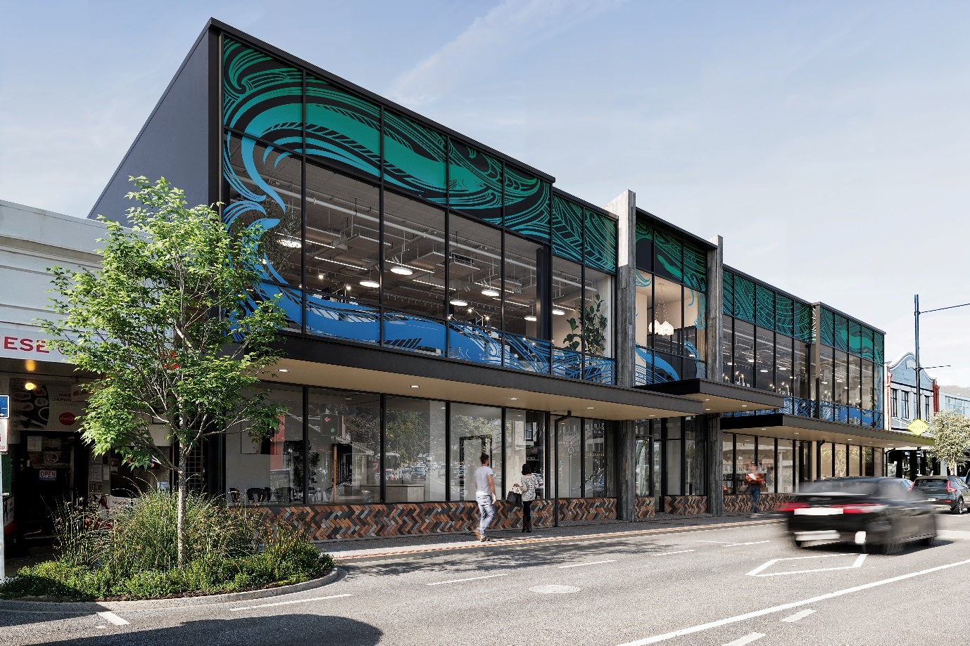 The newly released exterior design for the South Dunedin Library and Community Complex. Image:...