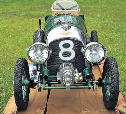 A 1929 Blower Bentley replica pedal car built by Stu Scott, of Rangiora for relative, Lindsay...