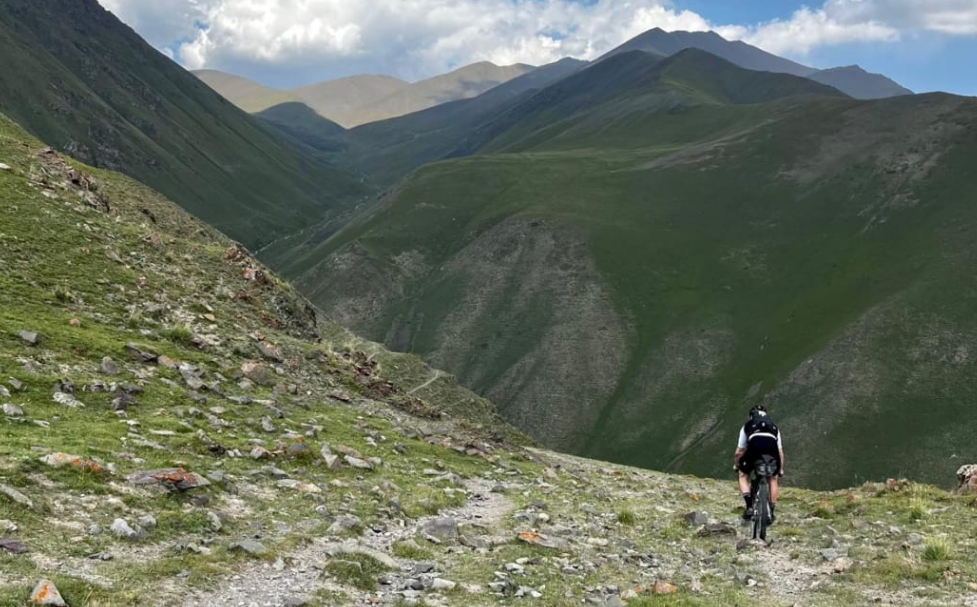 Joe Nation on the Silk Road Mountain Race. Photos: Supplied / Joe Nation