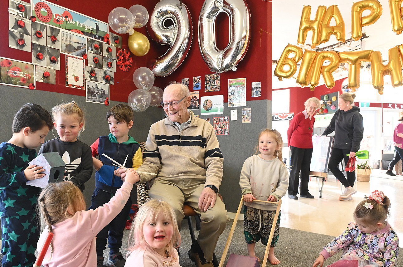 "Grandad" Ted Brown shares some of the creations he has made for Corstorphine Kindergarten...