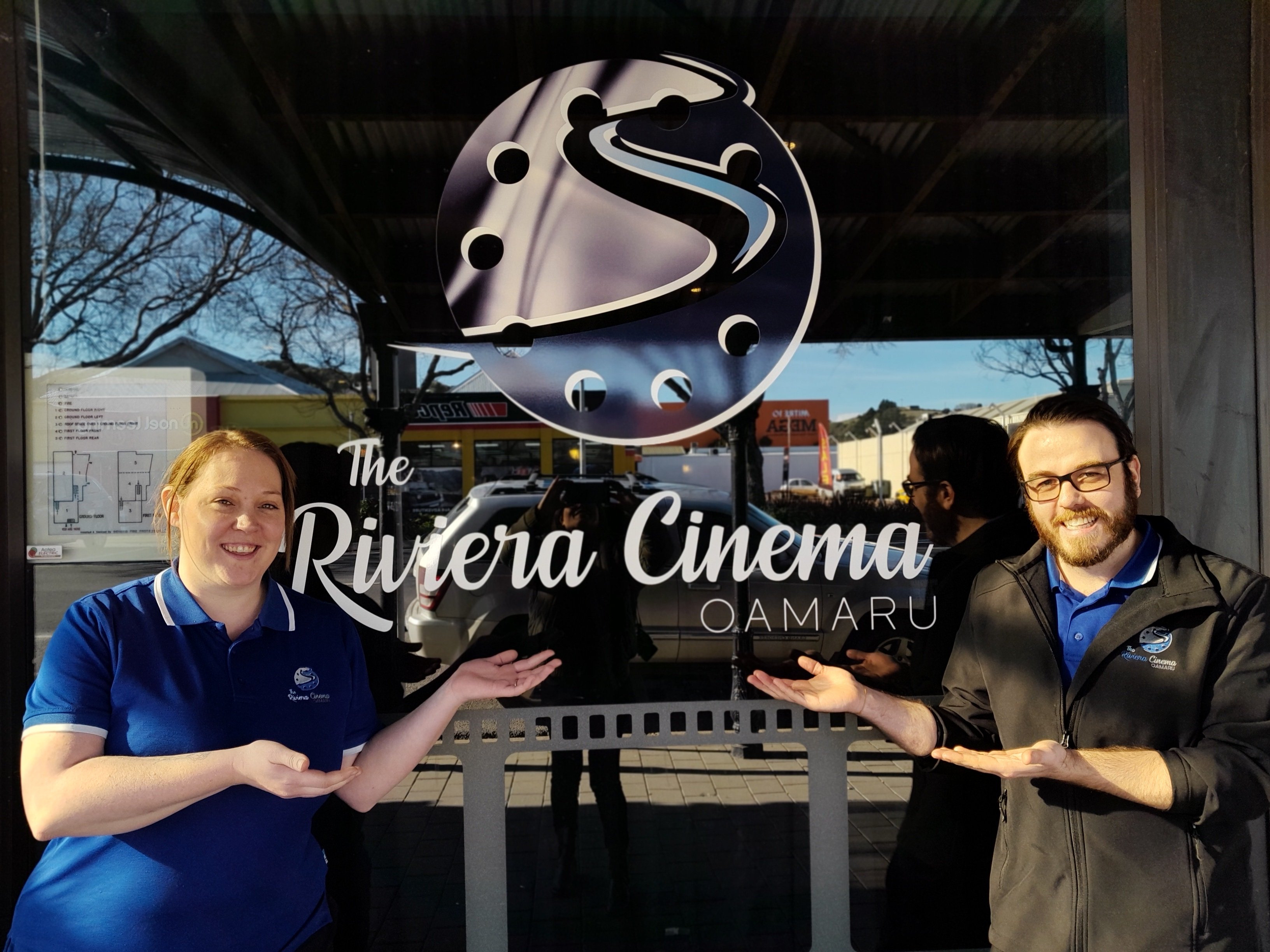 The Riviera Cinema Oamaru owners Grace and Chris Rottenbury outside the Thames St cinema. PHOTO:...