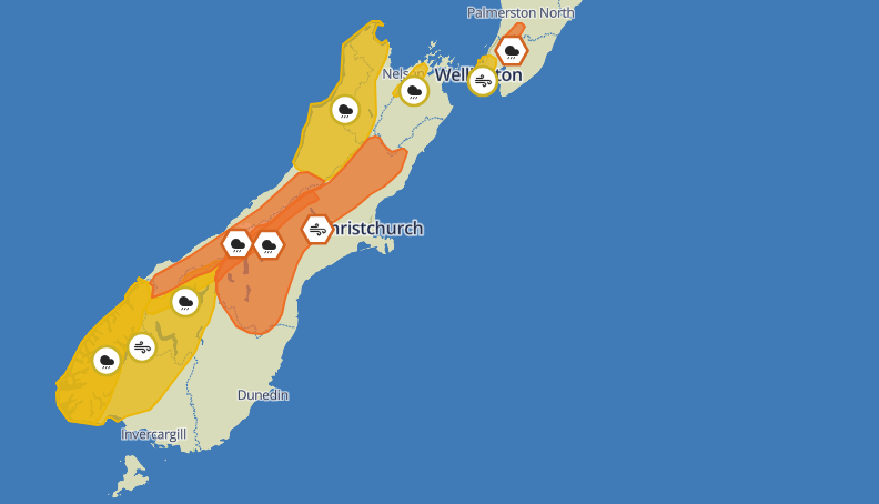 The weather advisory change reflects the higher rainfall experienced on the West Coast compared...