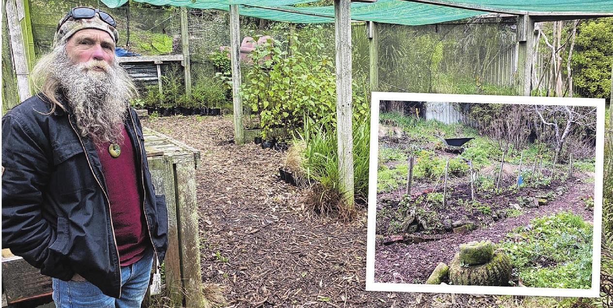 Hendrik Koch at the Shetland St Community Garden, which he founded and has led for more than 25...