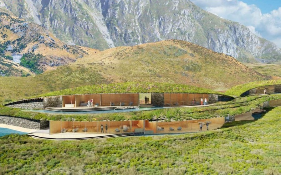 The proposed luxury lodge near Wanaka’s Damper Bay. Image: Supplied