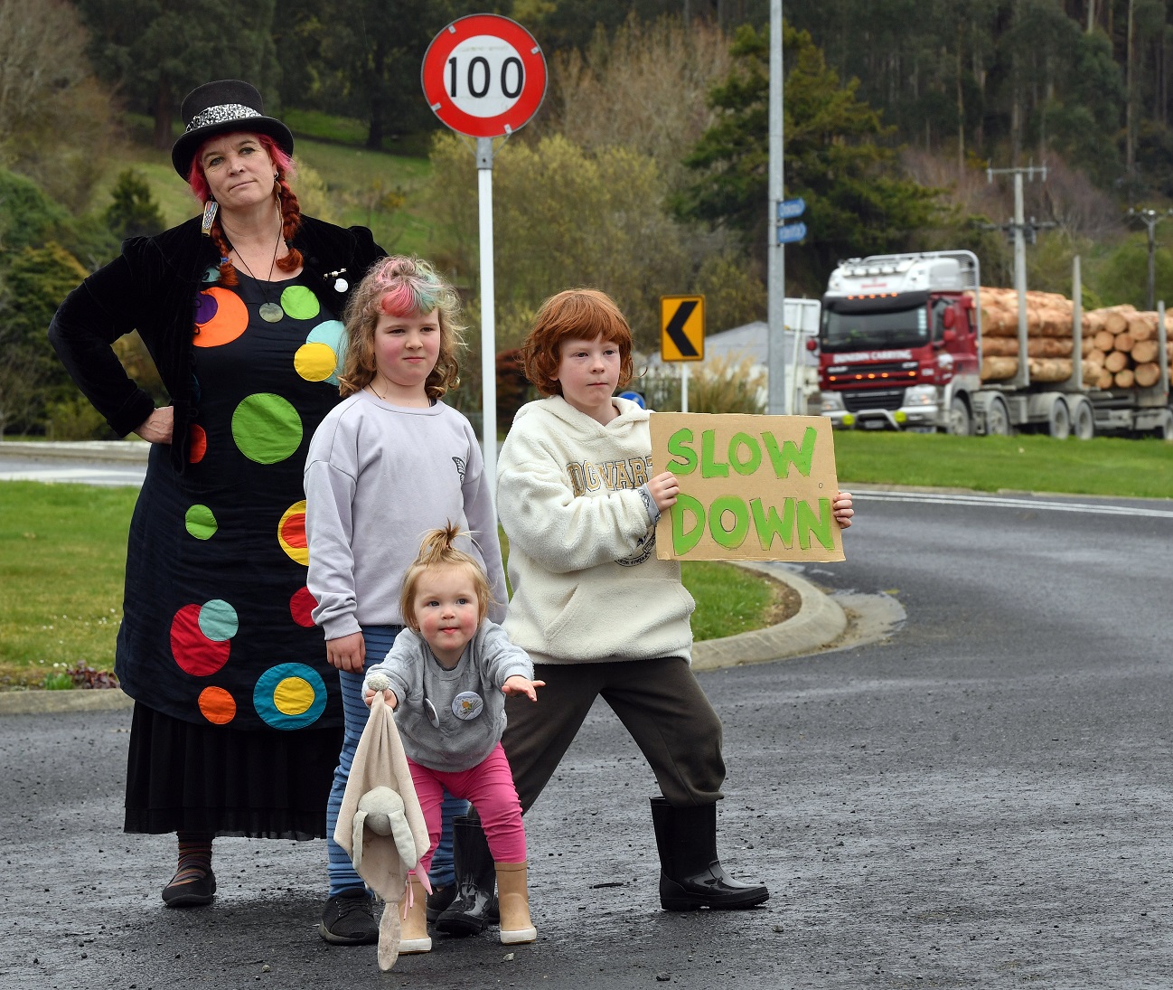 Dunedin city councillor Mandy Mayhem wants State Highway 1 to have a lower speed limit through...