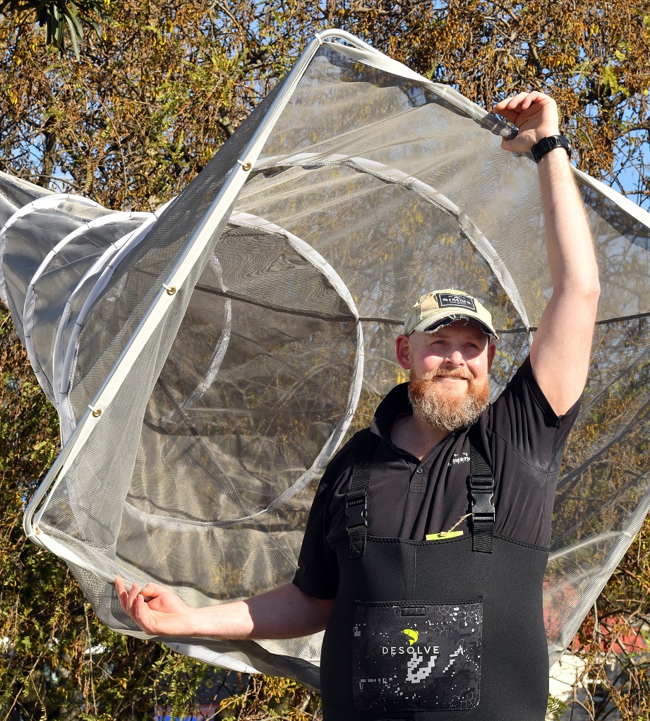 Hunting and Fishing Dunedin fishing manager Ryan Dunbar hopes the Taieri River will be productive...