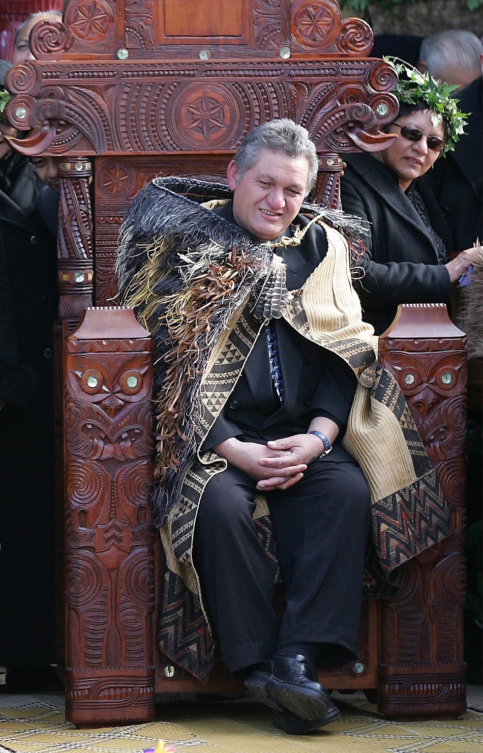 Kiingi Tūheitia at his coronation at Turangawaewae in 2006. Photo: NZPA