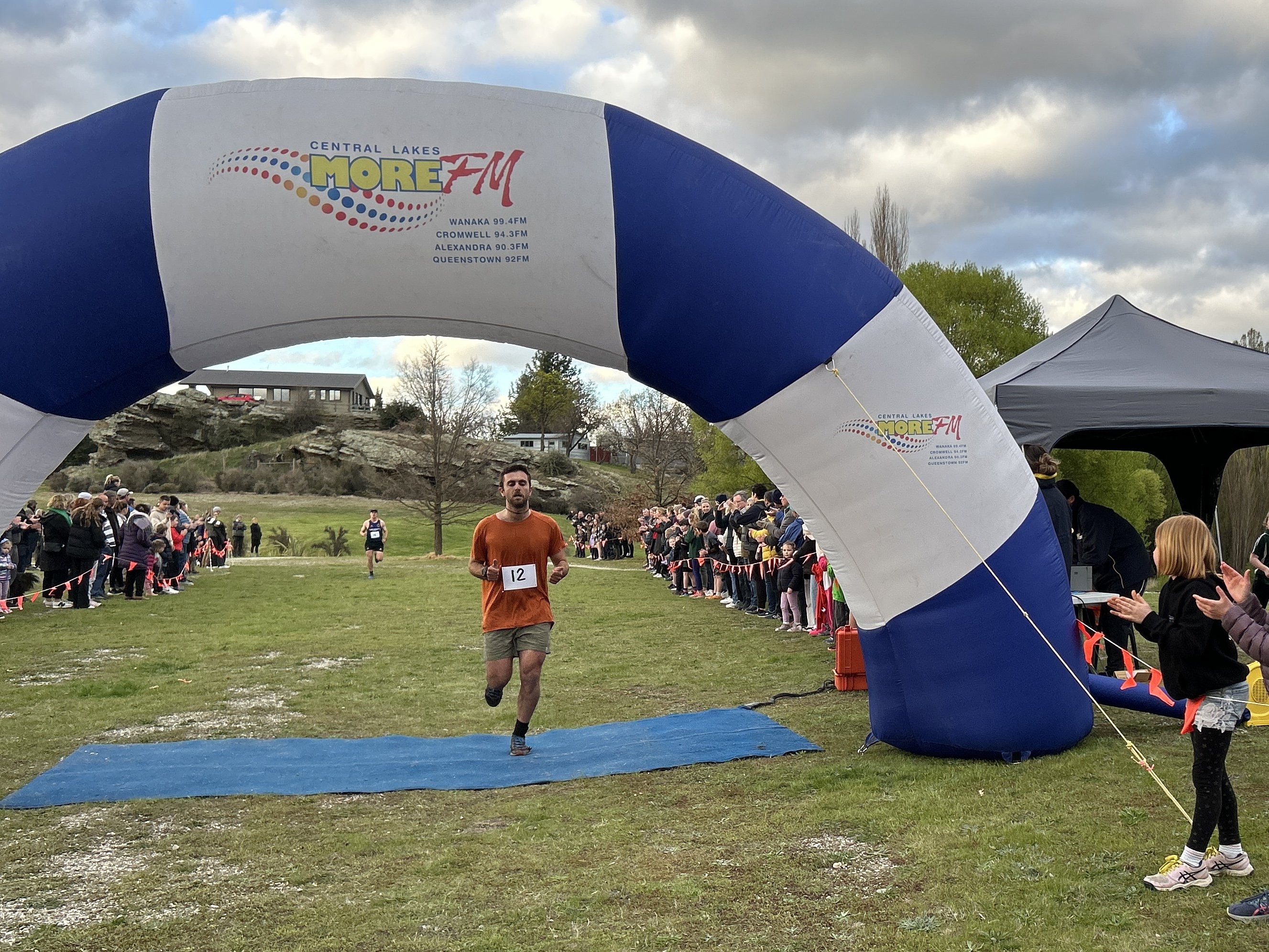 'The News' Round the Clock individual race winner Joey Vilela crosses the finish line ahead of...