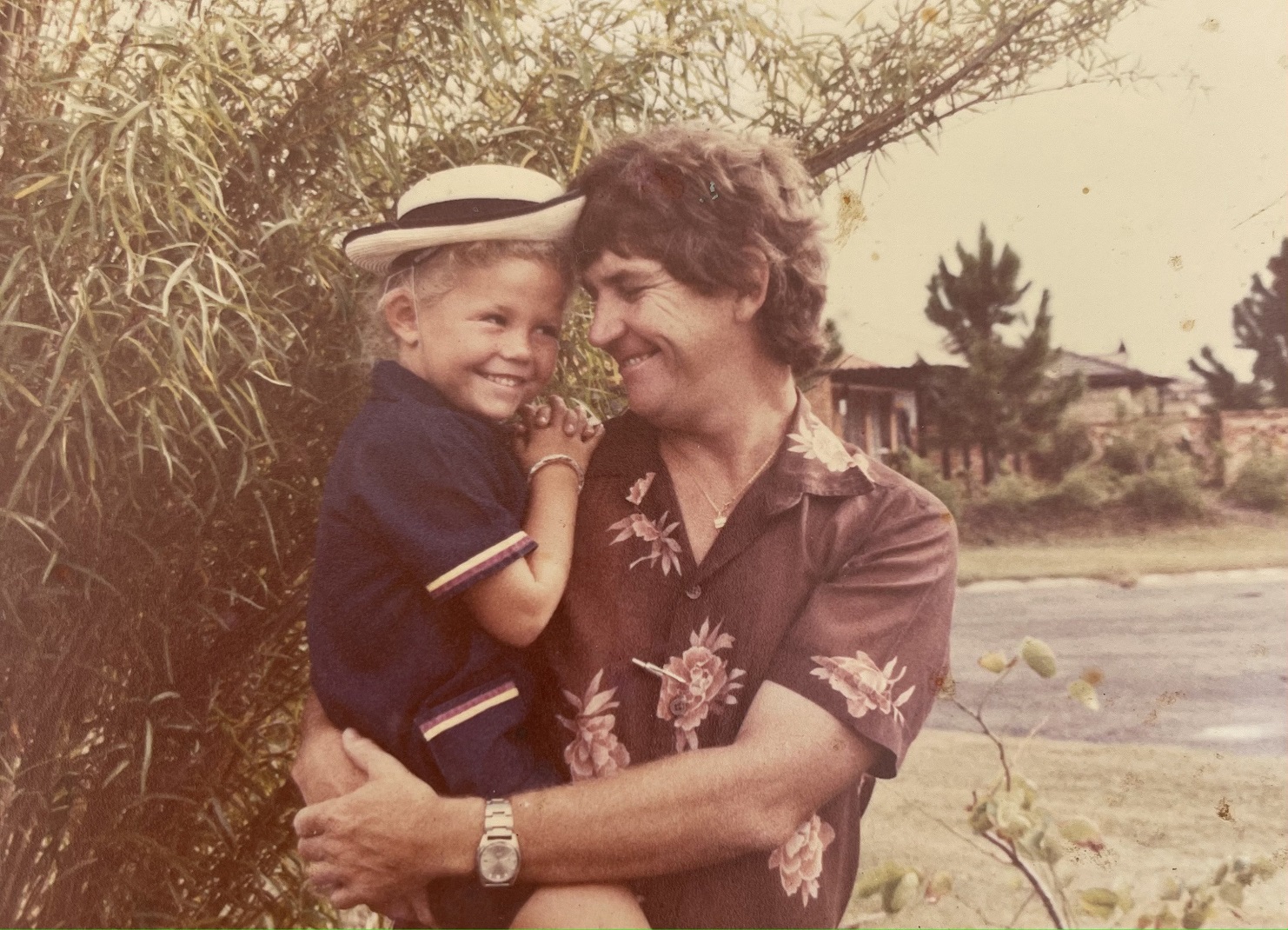 Arlie McCormick and her dad on the Gold Coast. Photo: supplied