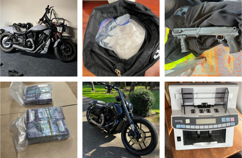 Drugs, cash and other assets have been seized by police in the operation. Photo: Police/supplied