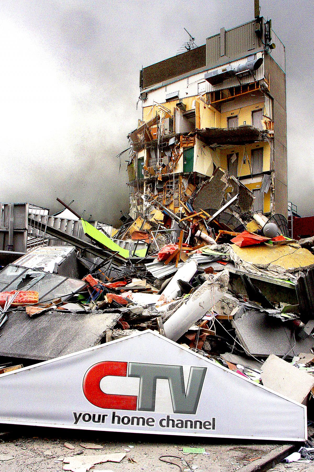 The CTV Building collapsed in the 2011 earthquake. Photo: Star News