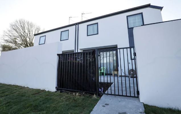 The social housing complex on Barrington St in Spreydon where a person died. Photo: Nathan Mckinnon