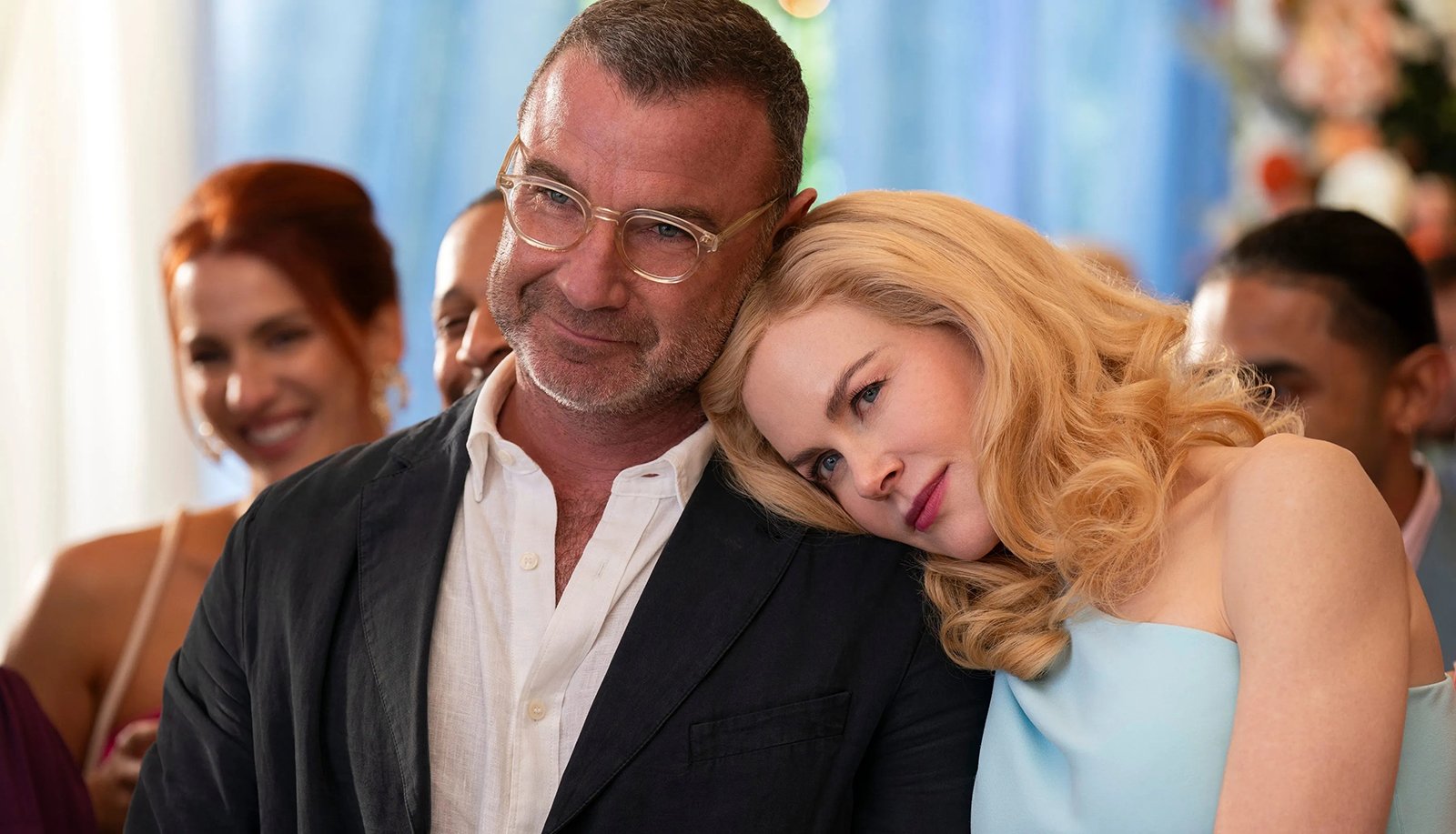 Liev Schreiber and Nicole Kidman in The Perfect Couple. Photo: TNS