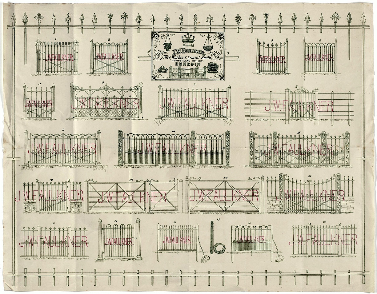 Poster relating to Faulkner gates and railings. J.&W. Faulkner Limited: records. MS-4914/305....