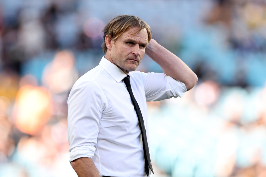 All Blacks coach Scott Robertson watches on in Sydney. Photo: Getty Images